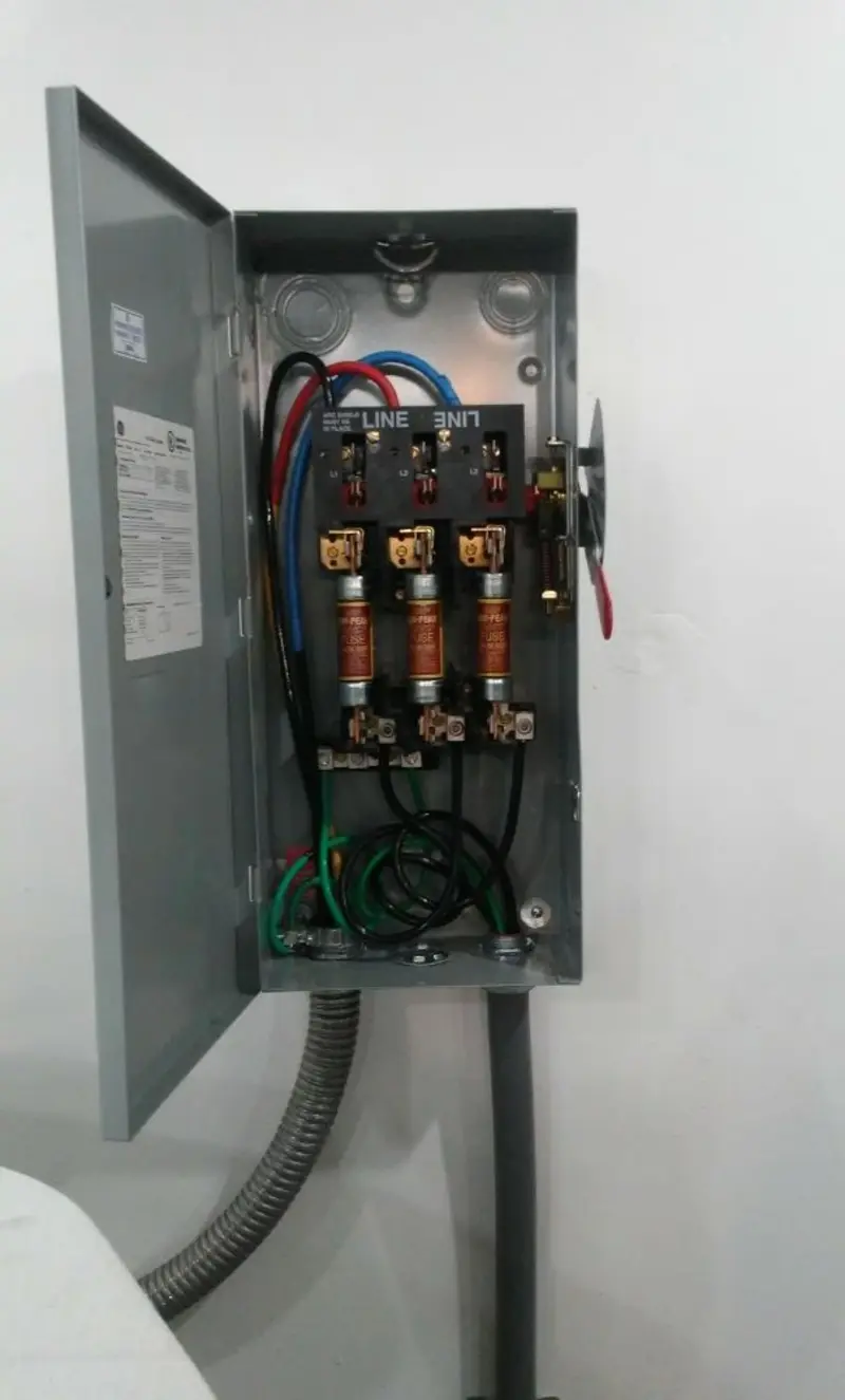 Three-phase disconnect switch installed for Electrical Wiring & Rewiring in Marple